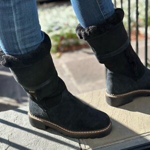 Blondo Black Suede Winter Boots